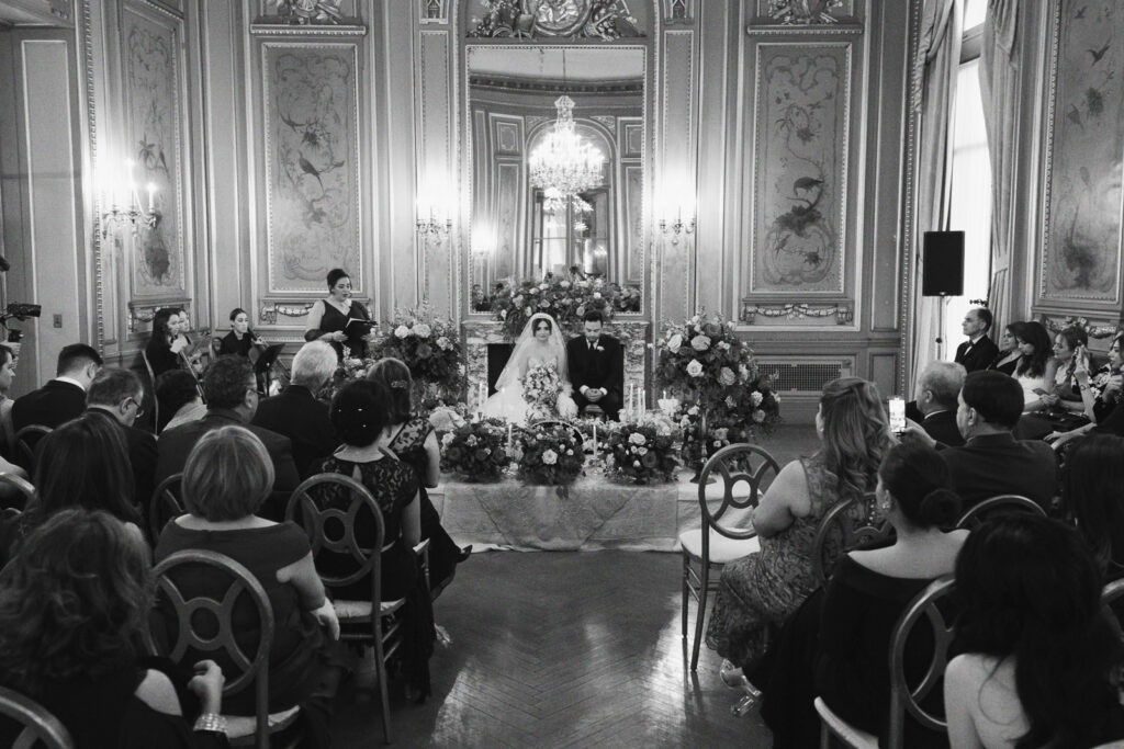 A couple gets married At the Perry Belmont House in Washington DC