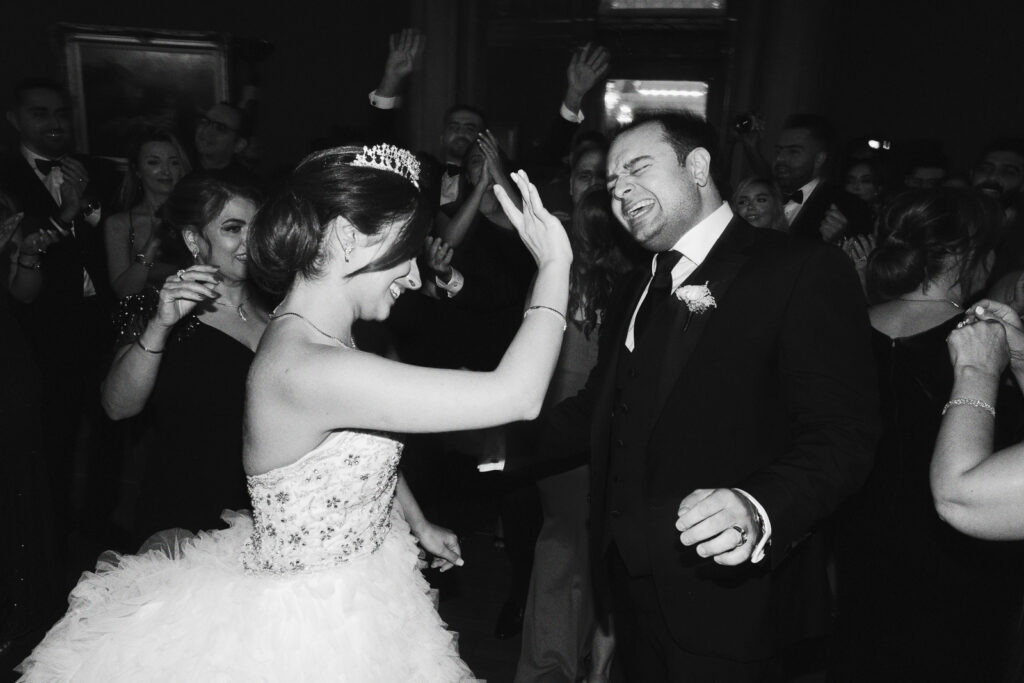 A couple dances at the Perry Belmont House