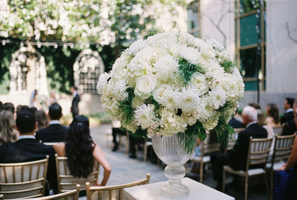 Flowers at the St. Regis Hotel in Washington, DC