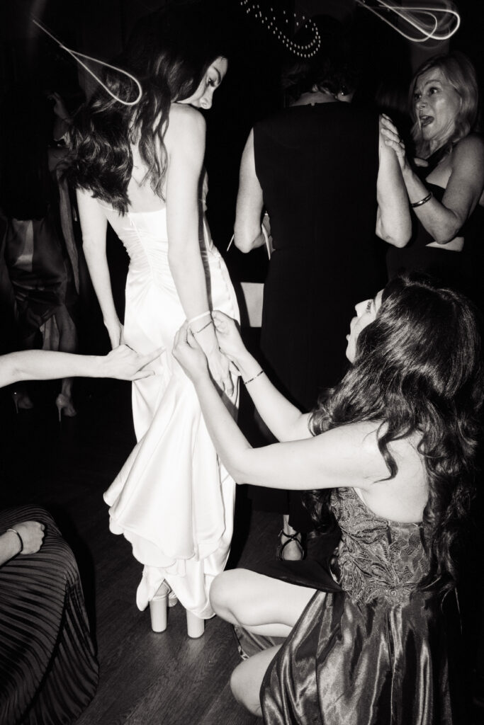 A brides dances at the St. Regis Hotel in Washington, DC