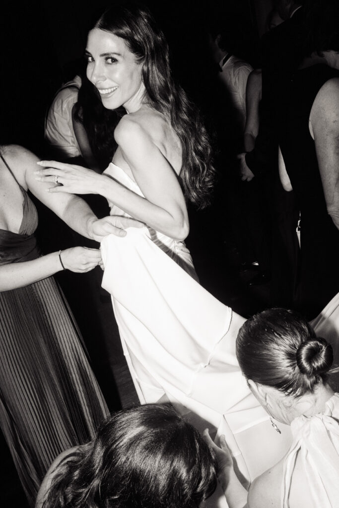 A bride dancing at the St. Regis Hotel in Washington, DC