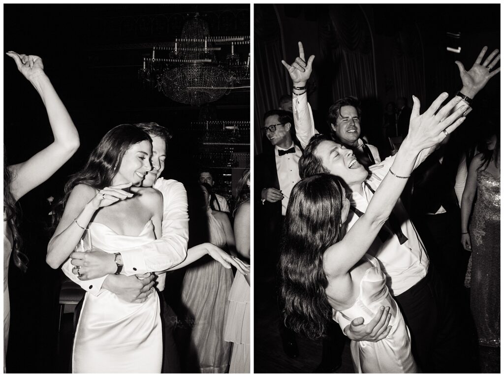 A wedding couple dances the St. Regis Hotel in Washington, DC