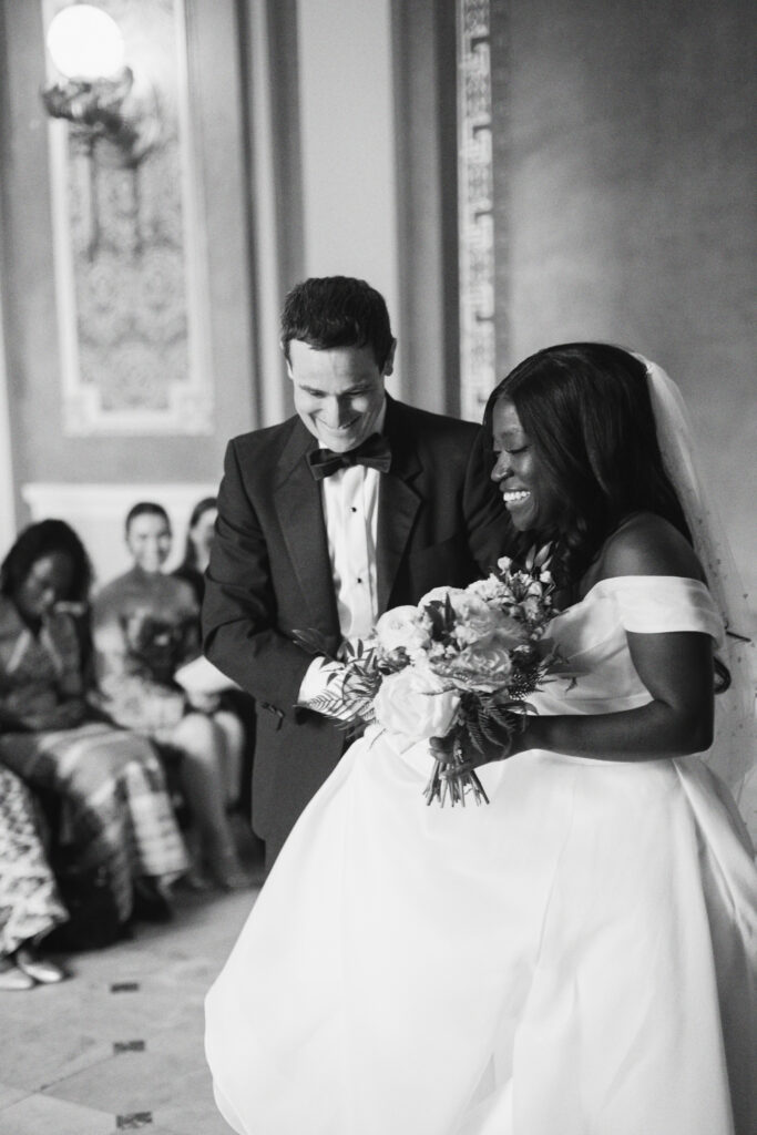 A Union Station wedding couple has their ceremony in Washington DC