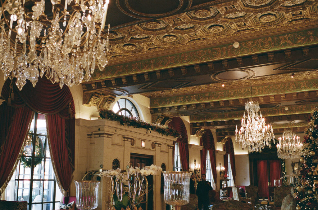 The lobby of the St Regis 
